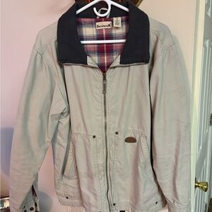Backcountry Beige Jacket with Plaid Lining